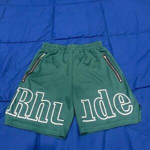 Rhude Basketball Shorts - Size Medium - Forest Green